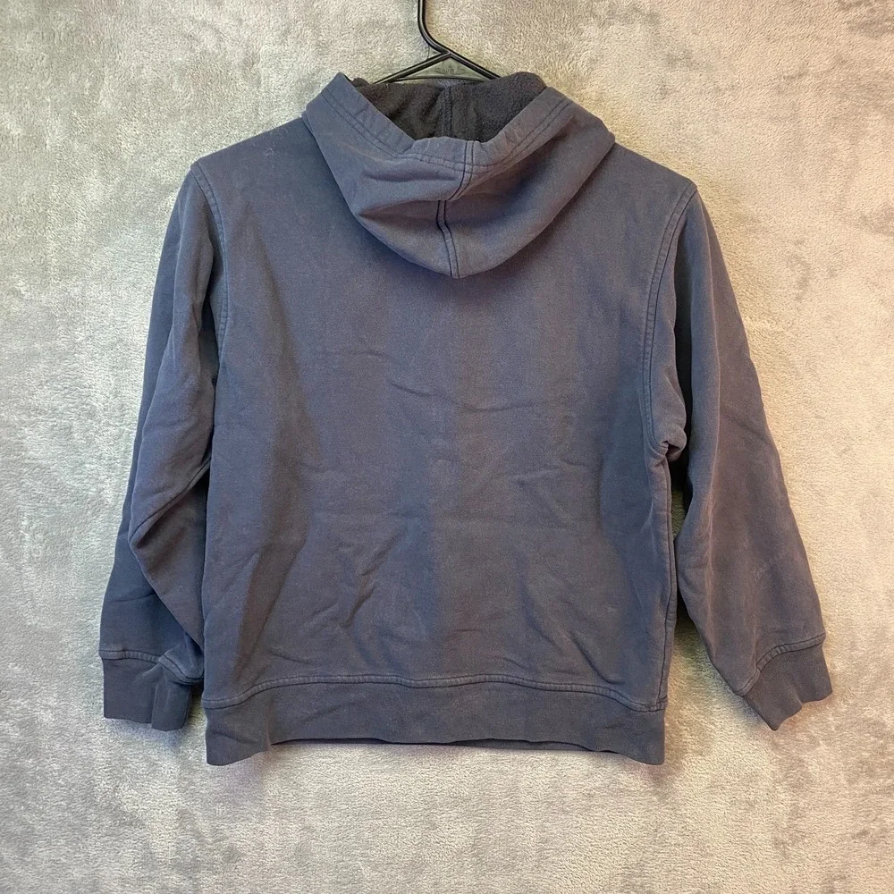 The North Face Boys Hoodie Size M 10/12 Navy Pullover Logo